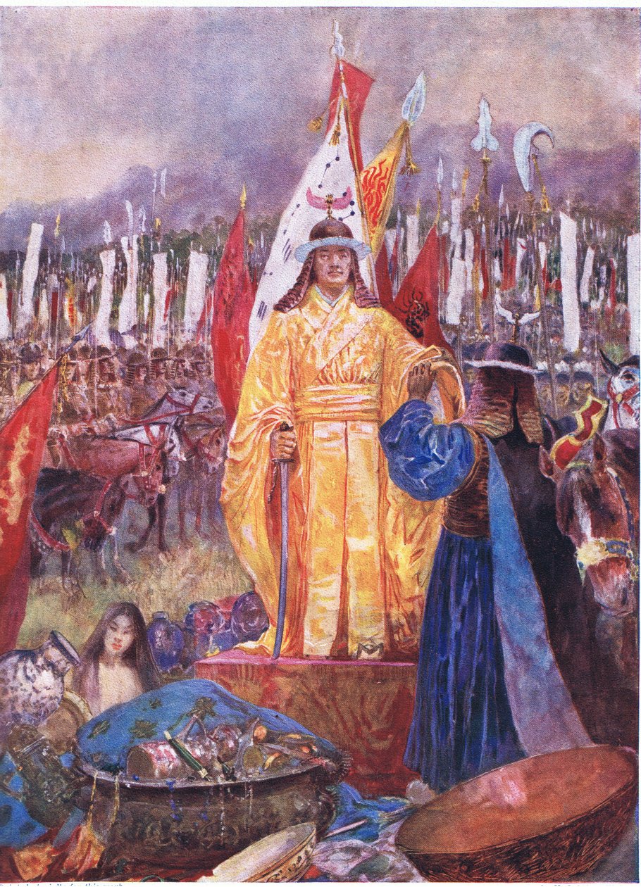 Grand Marshall prohlásil císařem na bitevním poli v roce 824 našeho letopočtu od Henry Charles Seppings Wright