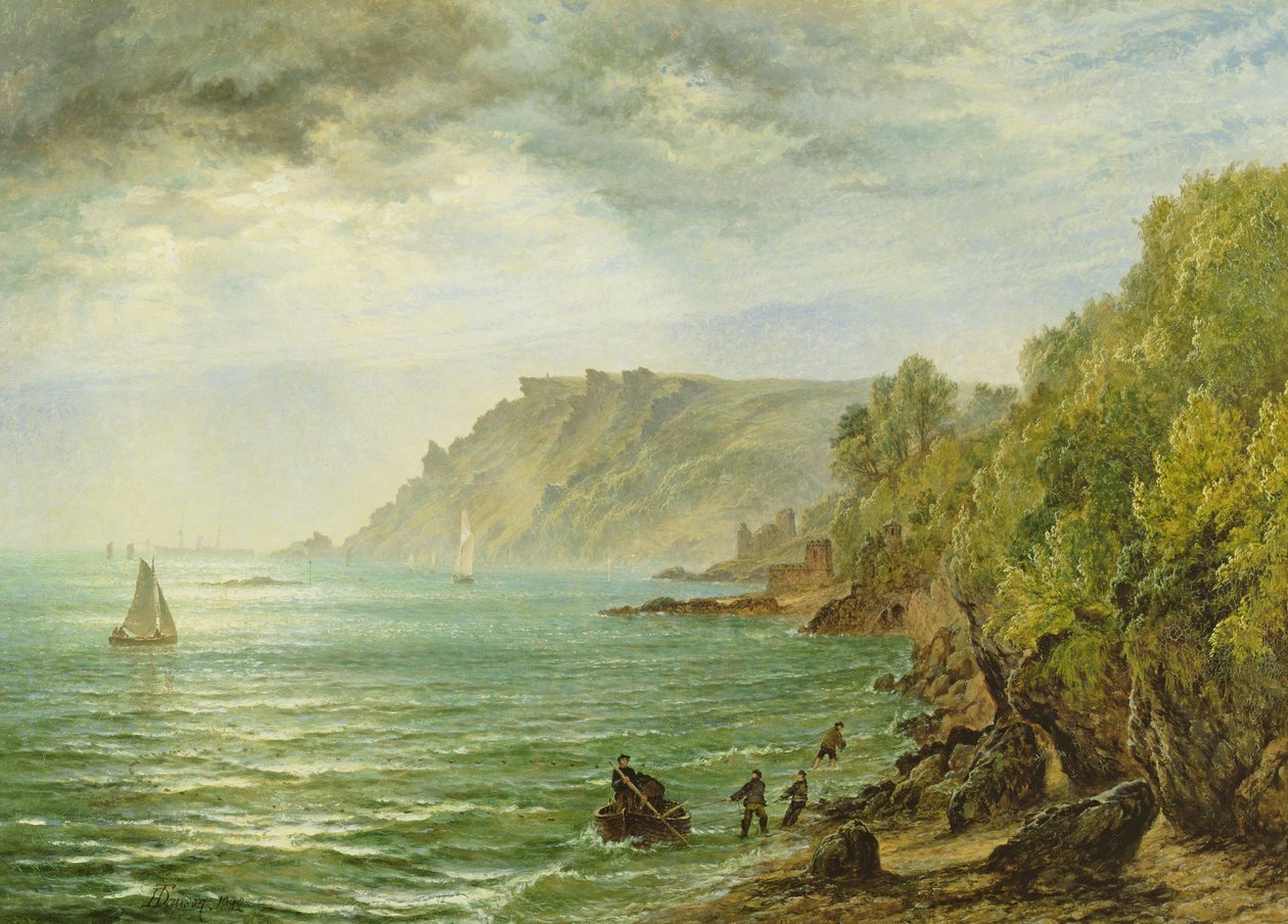 Salcombe Estuary, South Devon, 1882 od Henry Dawson