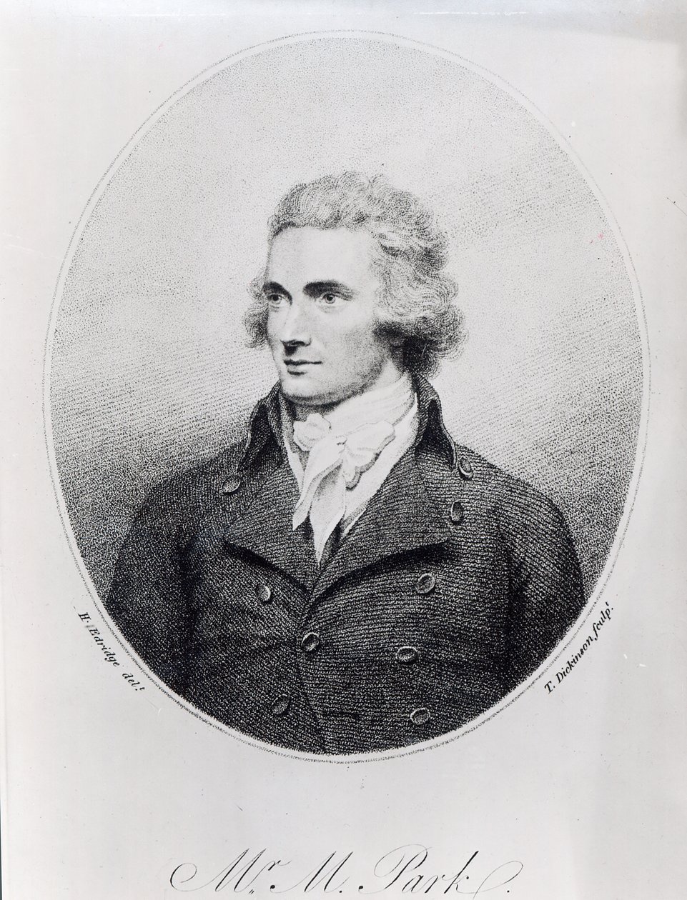 Mungo Park, vyryl T. Dickinson od Henry Edridge