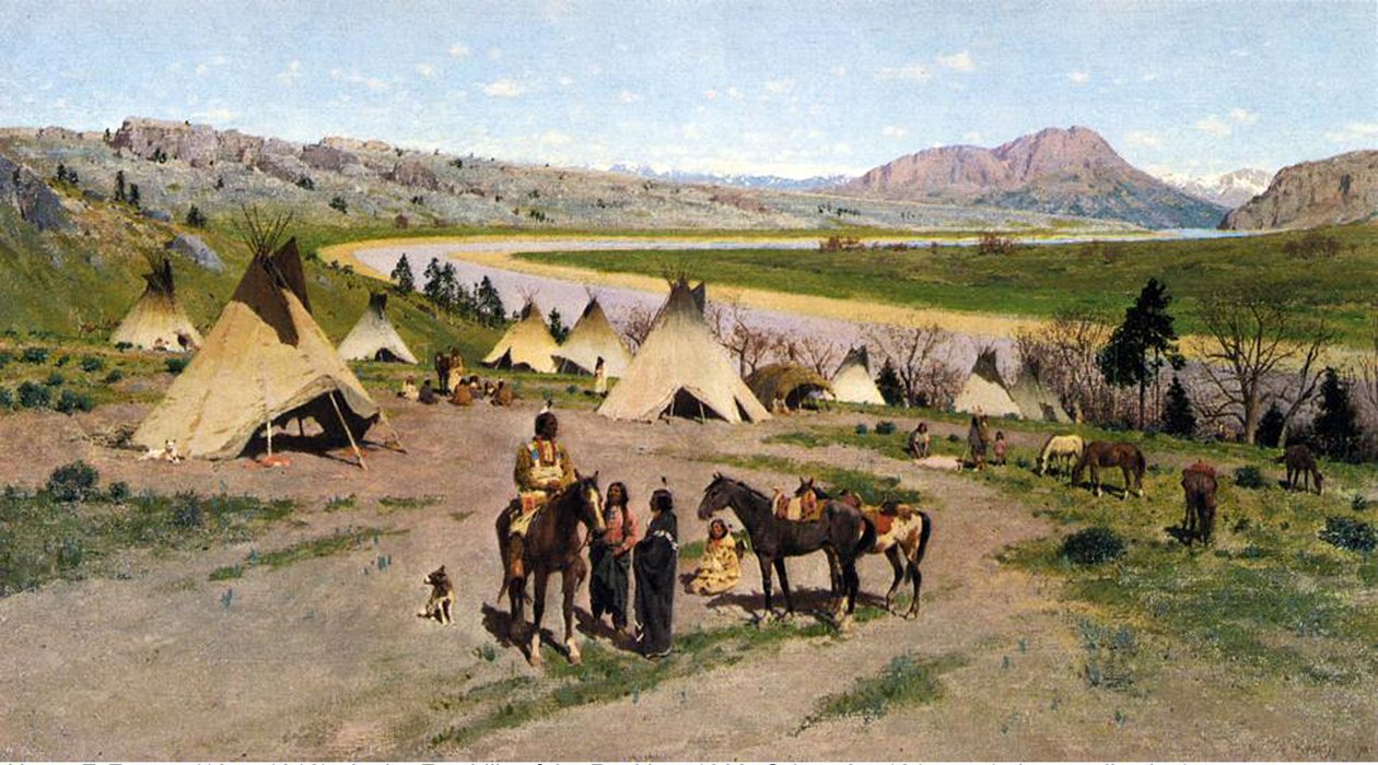 Na úpatí Skalistých hor, 1898 od Henry Francois Farny
