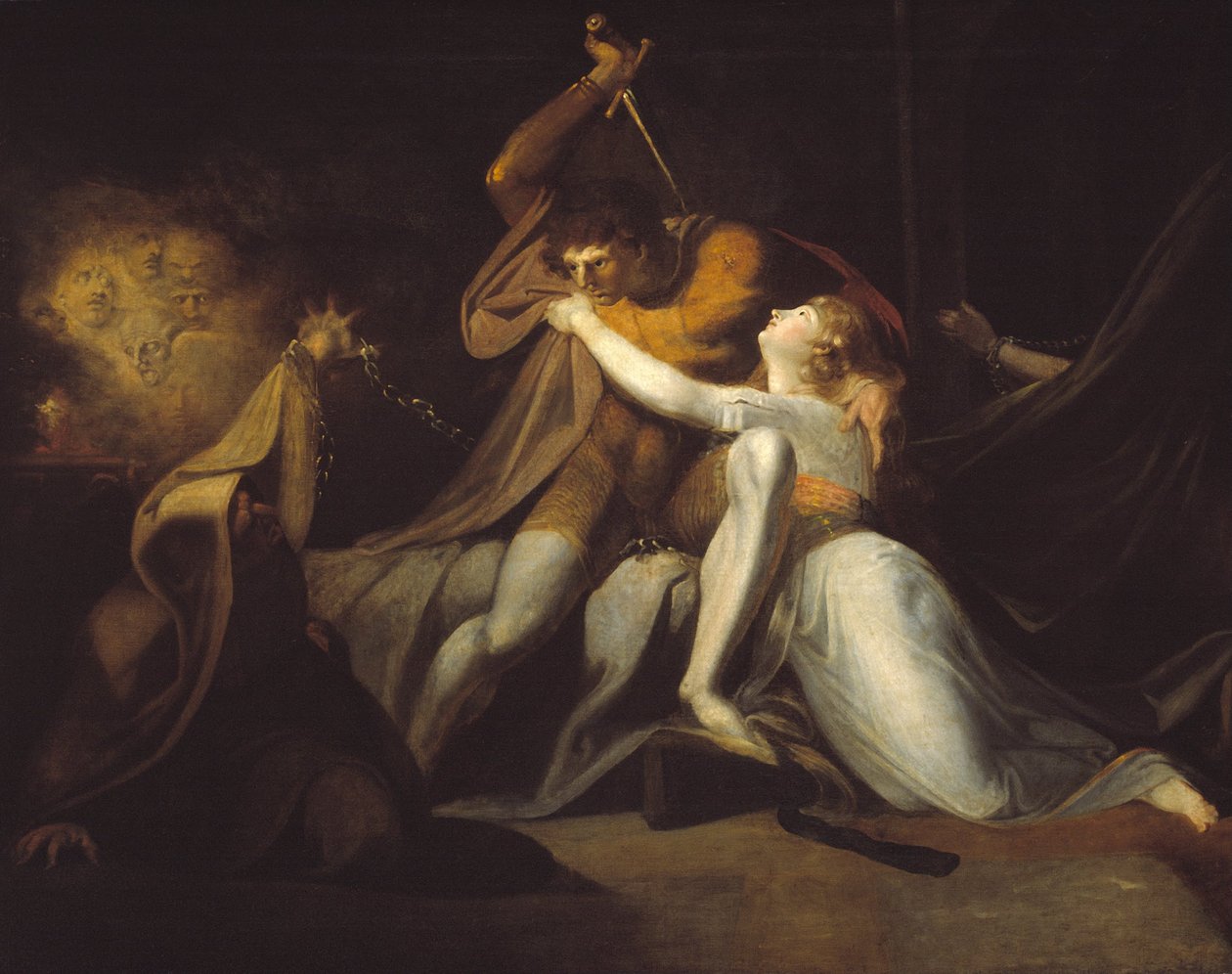 Percival Delivering Belisane from the Enchantment of Urma od Johann Heinrich Füssli