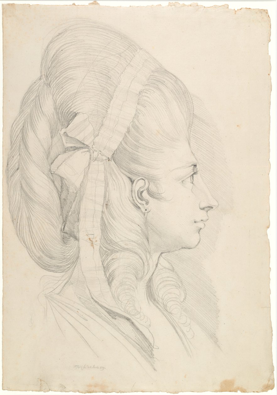 Portrét Anny Magdaleny Schweizer, rozené Hess od Johann Heinrich Füssli