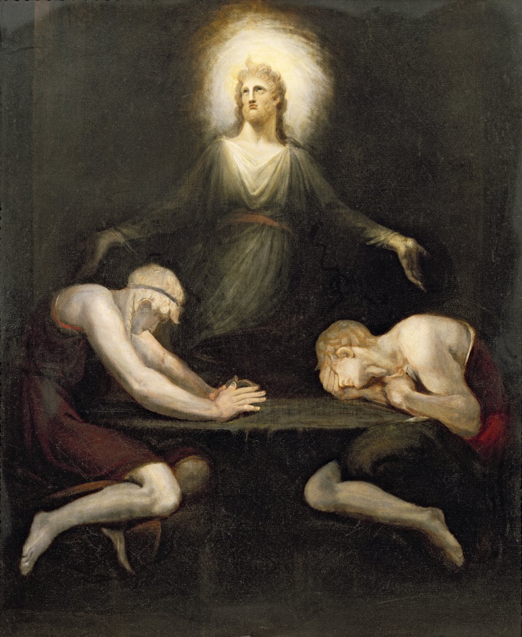 Zjevení Krista v Emauzích, 1792 od Johann Heinrich Füssli