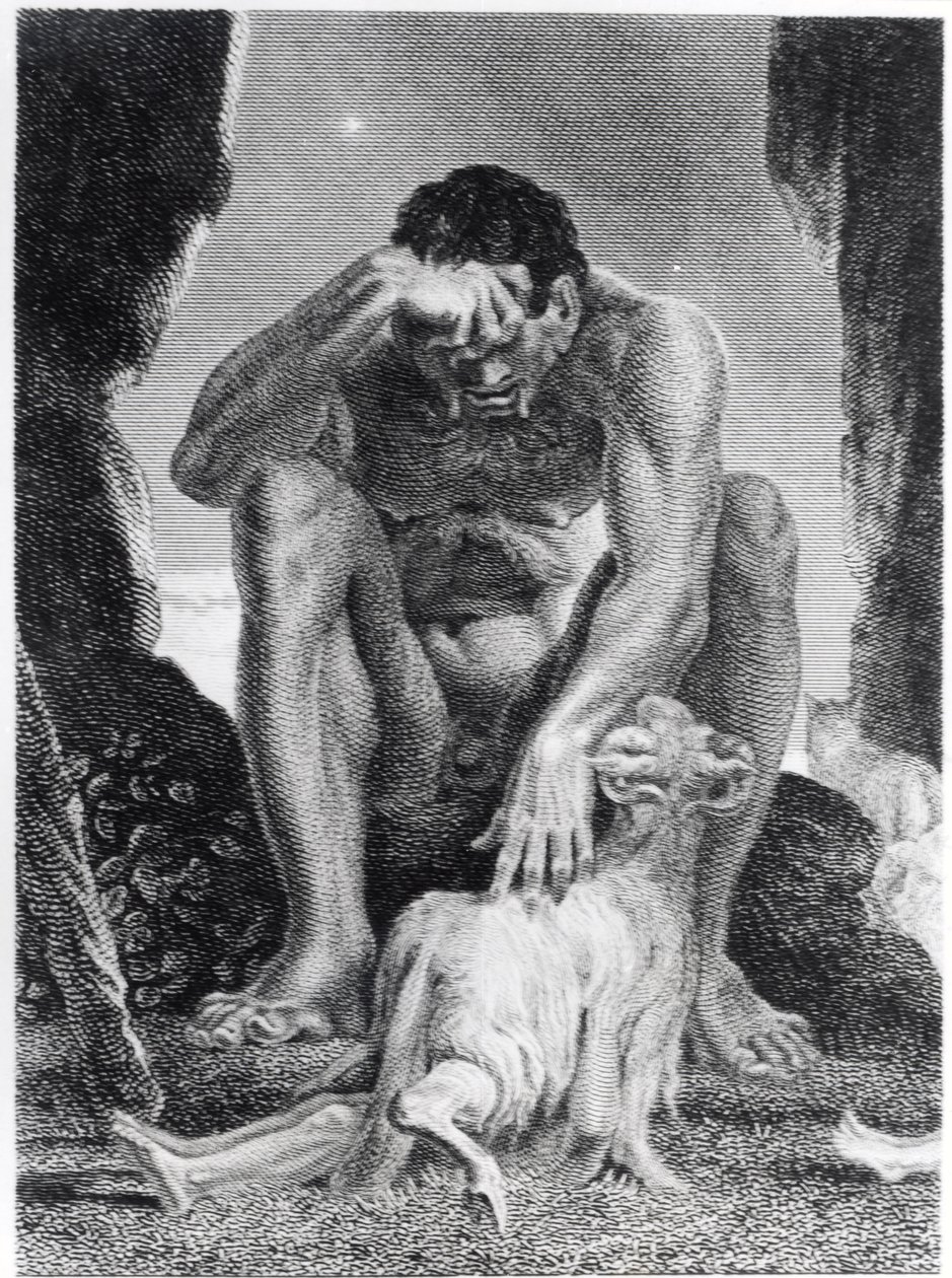 Ulysses Escaping from Polyphemus the Cyclops, vyrytý I.G. Walker, 1808 od Johann Heinrich Füssli