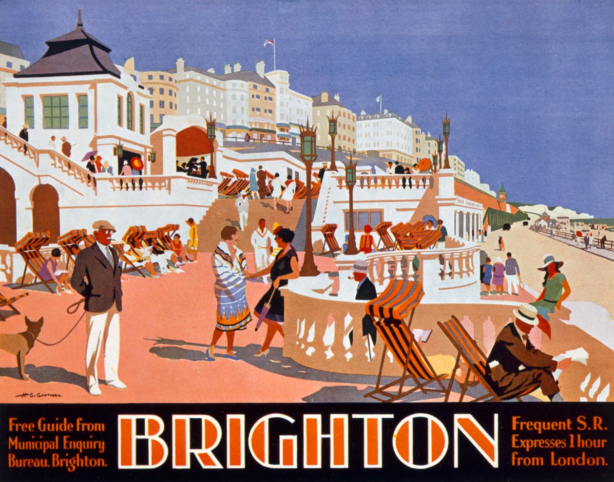 Plakátová reklama cestuje do Brightonu od Henry George Gawthorn