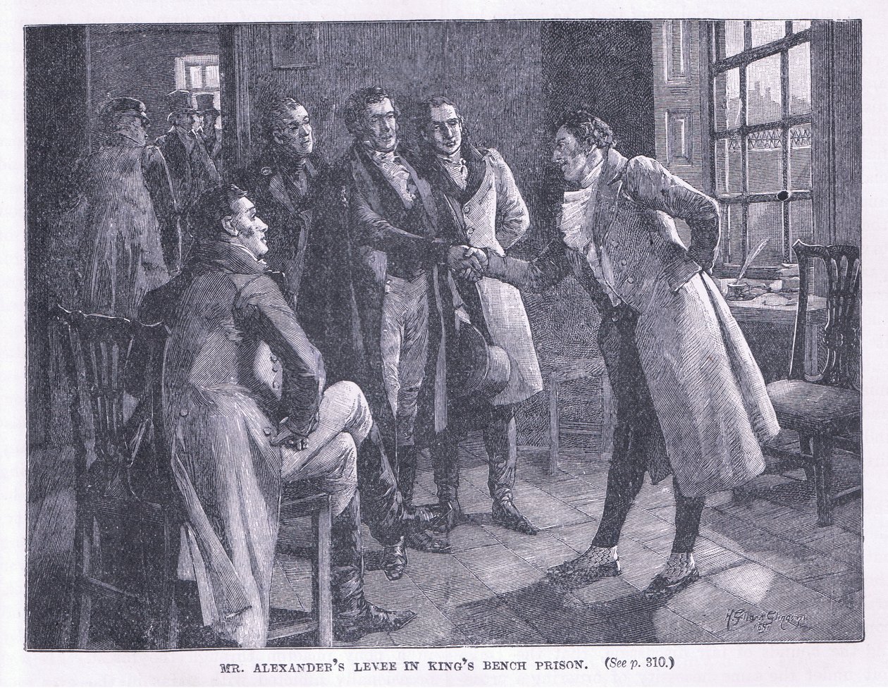 Náplavka pana Alexandra ve věznici Kings Bench AD 1830 od Henry Gillard Glindoni