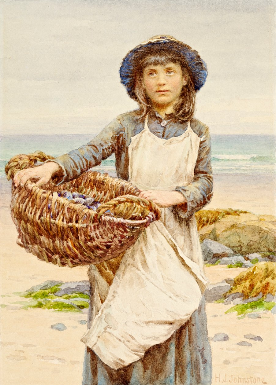 Sběrač mušlí od Henry James Johnstone