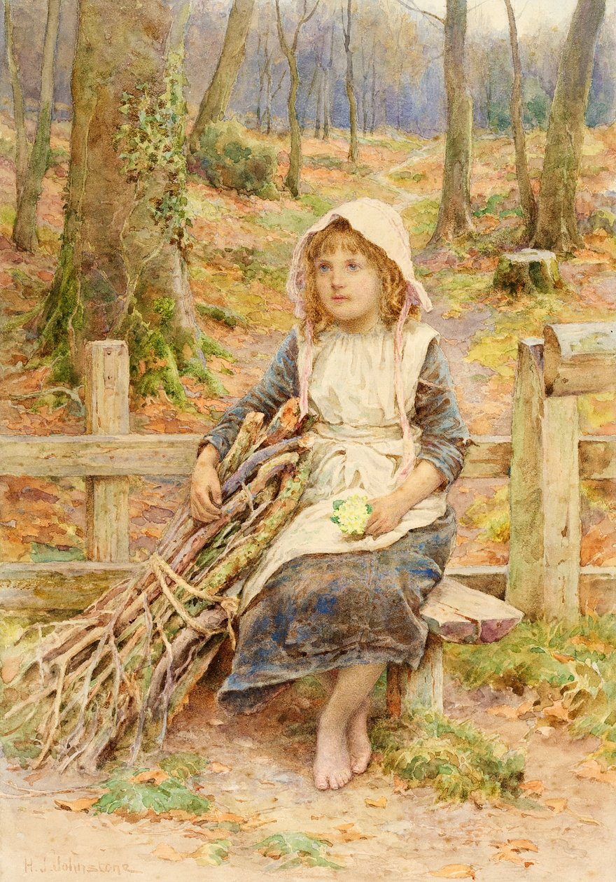 Sběratel dřeva, kolem roku 1880 od Henry James Johnstone