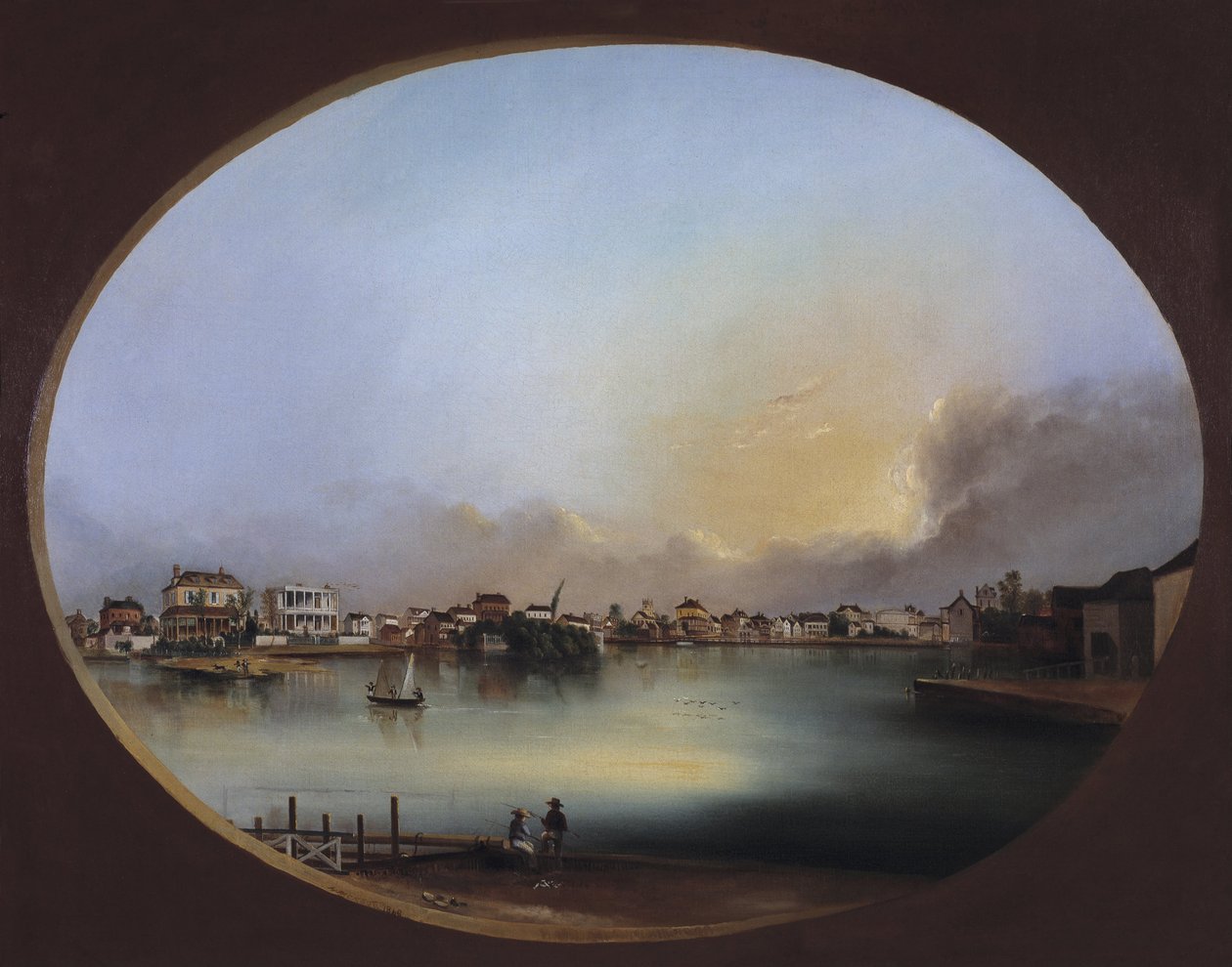 Pohled na Charleston (Pohled ze západu) od Henry Joseph Jackson