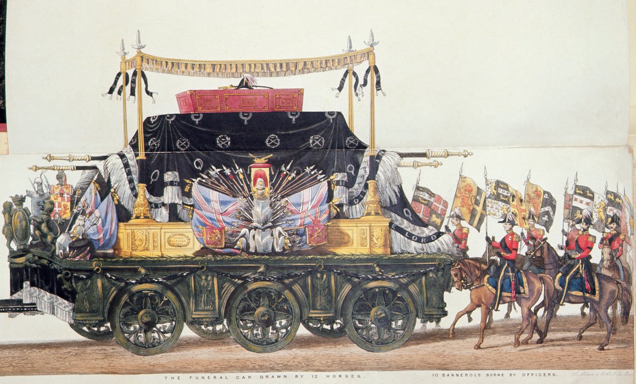 Pohřební vůz vévody z Wellingtonu, 1853 od George Augustus Sala
