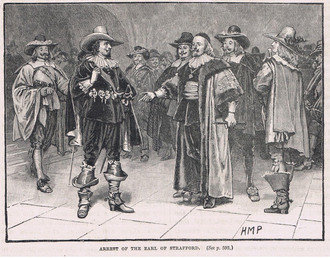 Zatčení hraběte ze Straffordu 1640 od Henry Marriott Paget