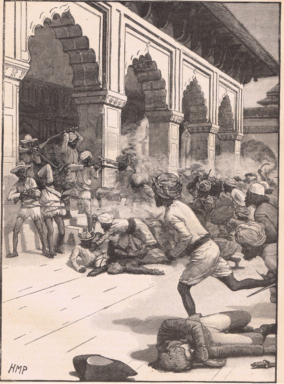 Zatčení rádži z Benáresu AD 1781 od Henry Marriott Paget