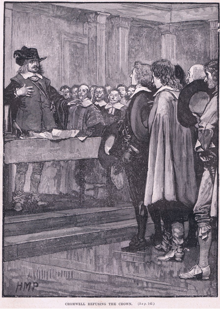Cromwell odmítá korunu AD 1657 od Henry Marriott Paget