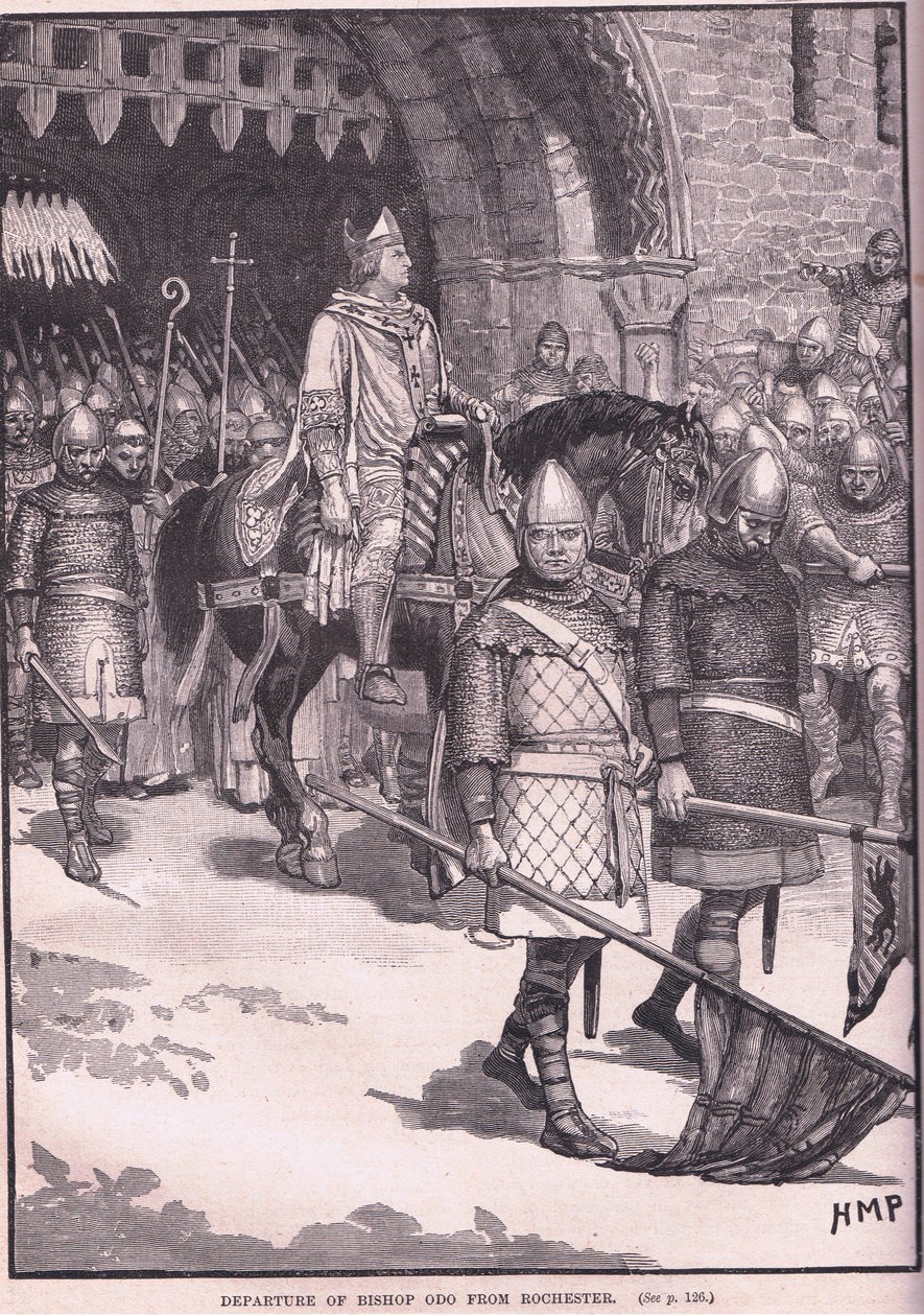 Odchod biskupa Oda z Rochesteru AD 1088 od Henry Marriott Paget