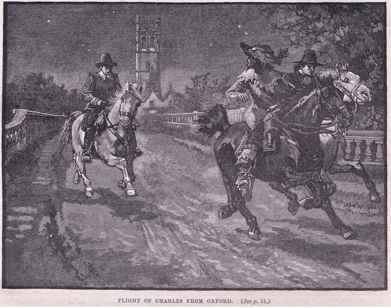 Let Karla I. z Oxfordu AD 1646 od Henry Marriott Paget