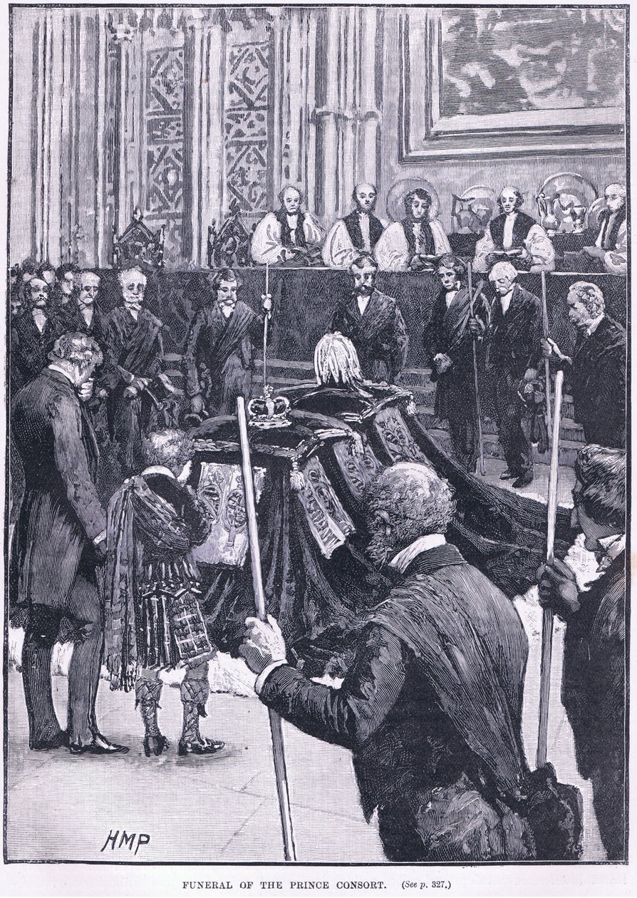 Pohřeb prince choť 1862 našeho letopočtu od Henry Marriott Paget