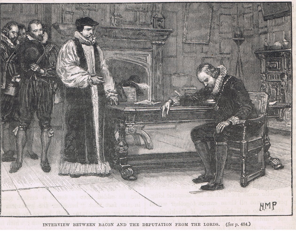 Rozhovor mezi Baconem a deputací z Lords 1621 od Henry Marriott Paget