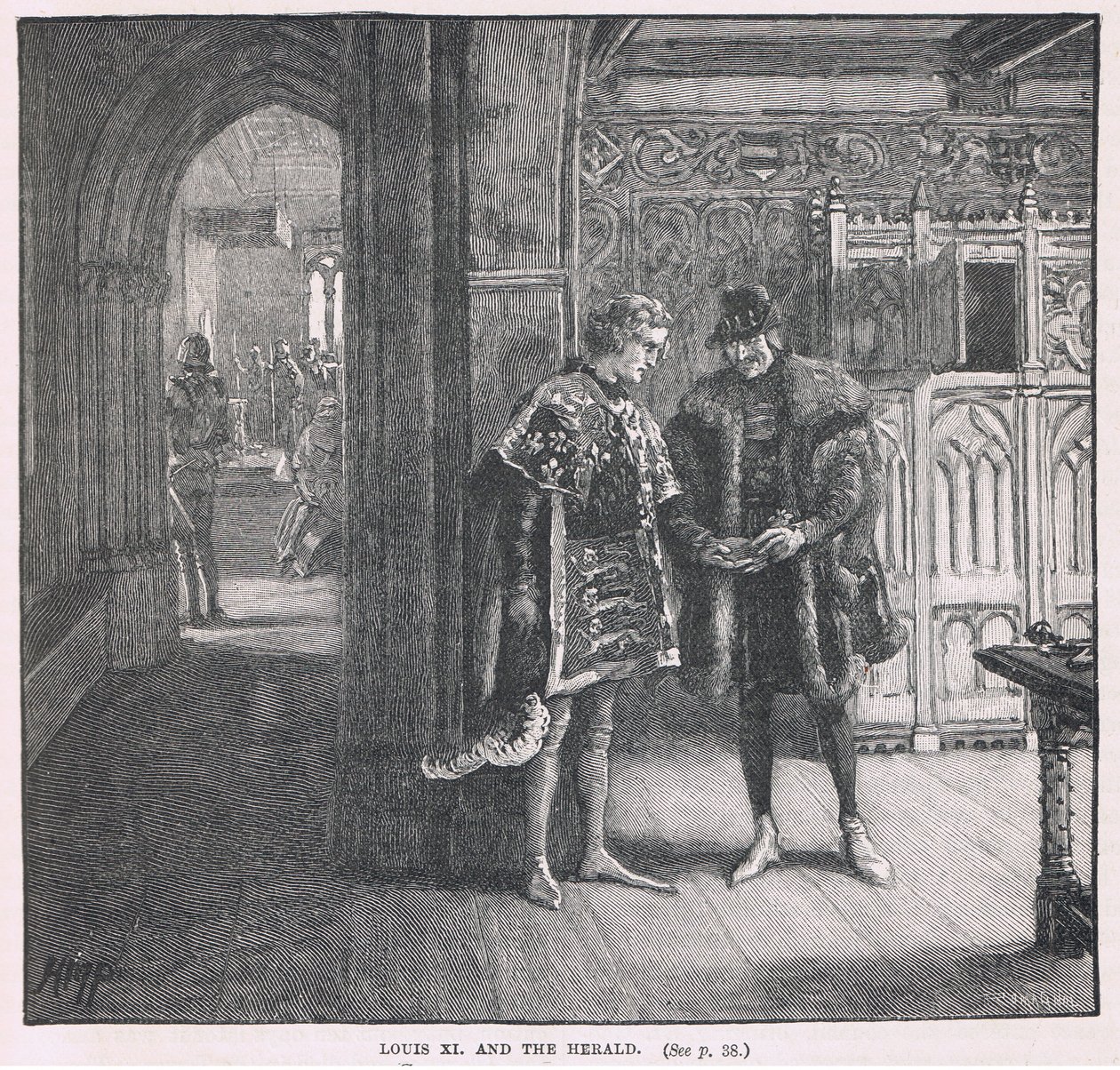Ludvík XI. a herold od Henry Marriott Paget
