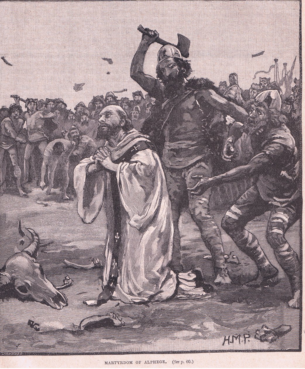 Umučení Alphege AD 1012 od Henry Marriott Paget