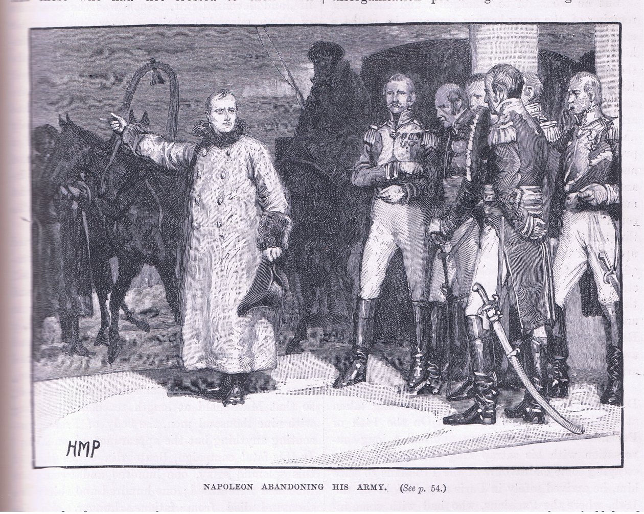 Napoleon opouští svou armádu od Henry Marriott Paget