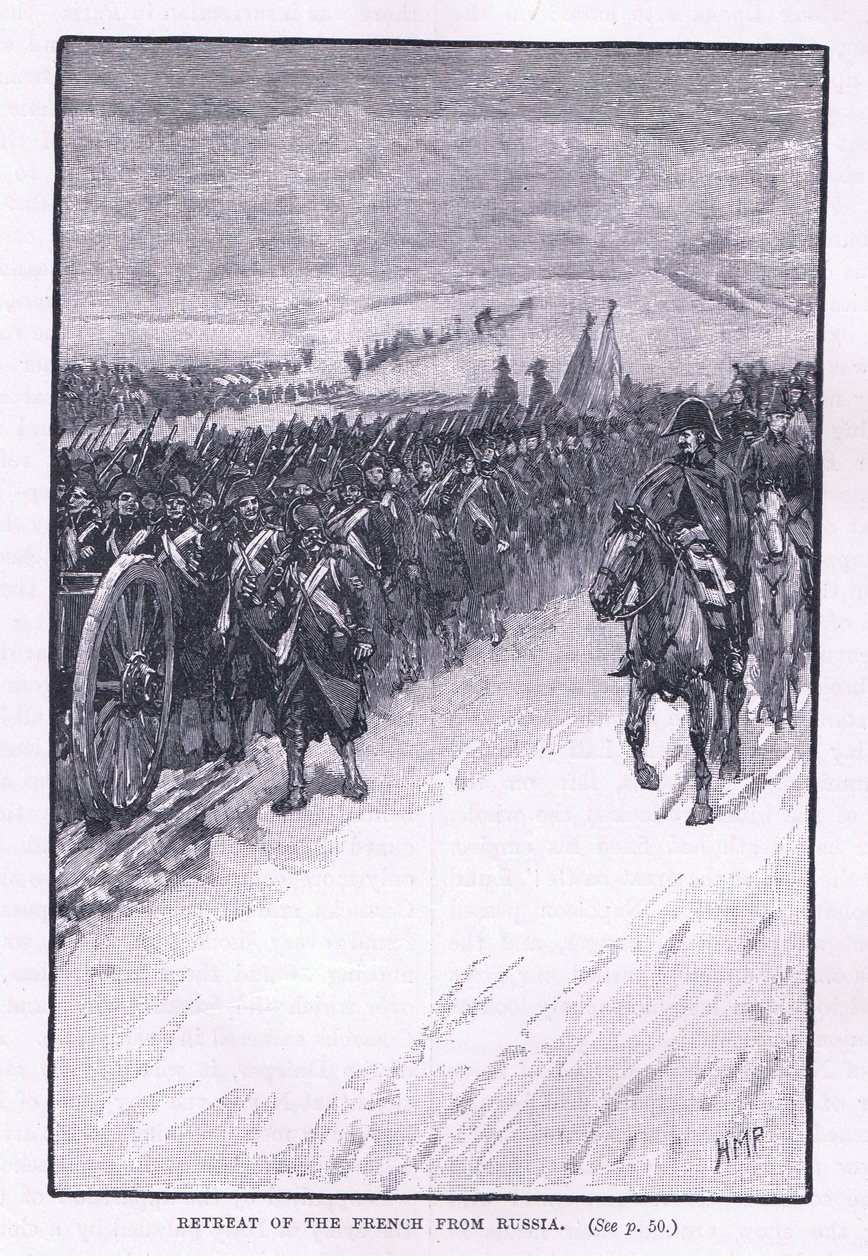 Ústup Francouzů z Ruska AD 1812 od Henry Marriott Paget