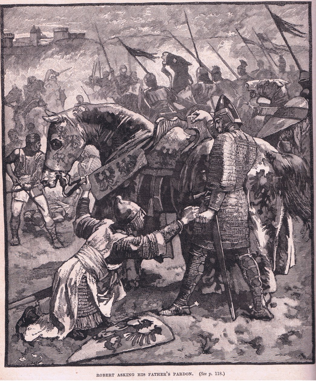 Robert žádá svého otce o prominutí 1087 našeho letopočtu od Henry Marriott Paget