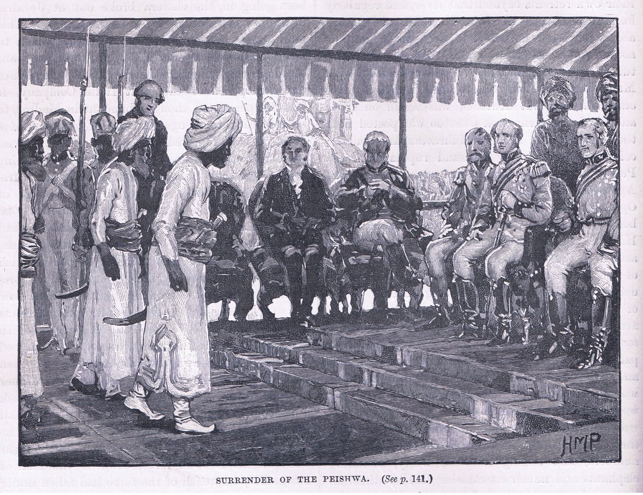 Kapitulace Peishwa AD 1818 od Henry Marriott Paget