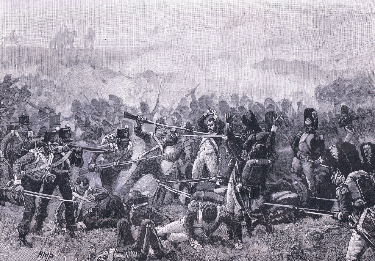 Bitva u Waterloo AD 1815 od Henry Marriott Paget