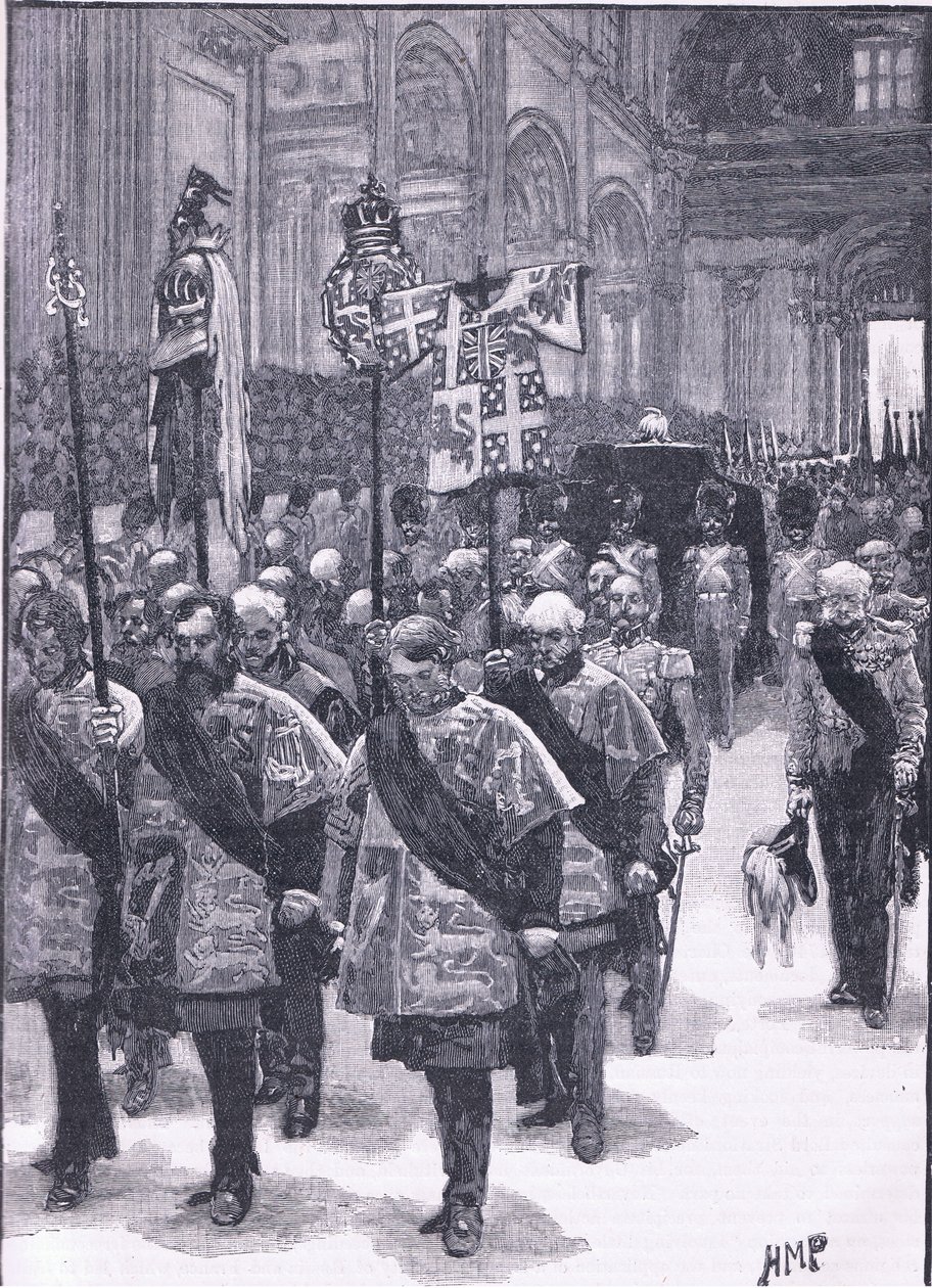 Pohřeb Wellingtona 1852 našeho letopočtu od Henry Marriott Paget