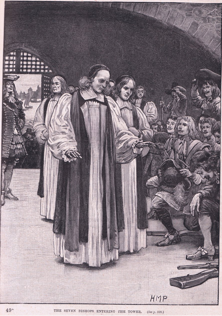 Sedm biskupů vstupujících do věže AD 1688 od Henry Marriott Paget