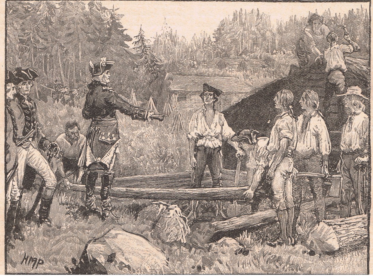 Washington a jeho muži ve Valley Forge AD 1777 od Henry Marriott Paget