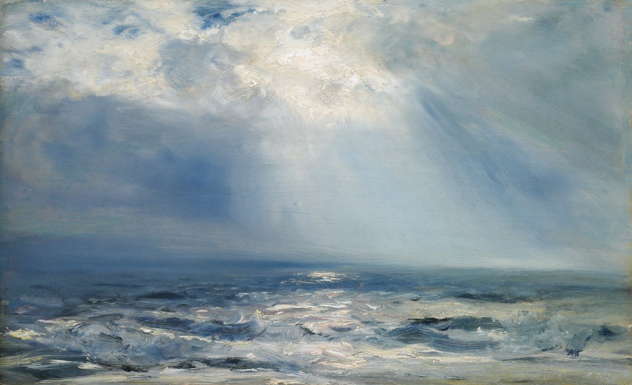 Sluneční paprsek nad mořem, 1890 od Henry Moore