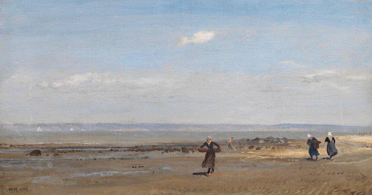 Ženy na pláži při odlivu od Henry Moore