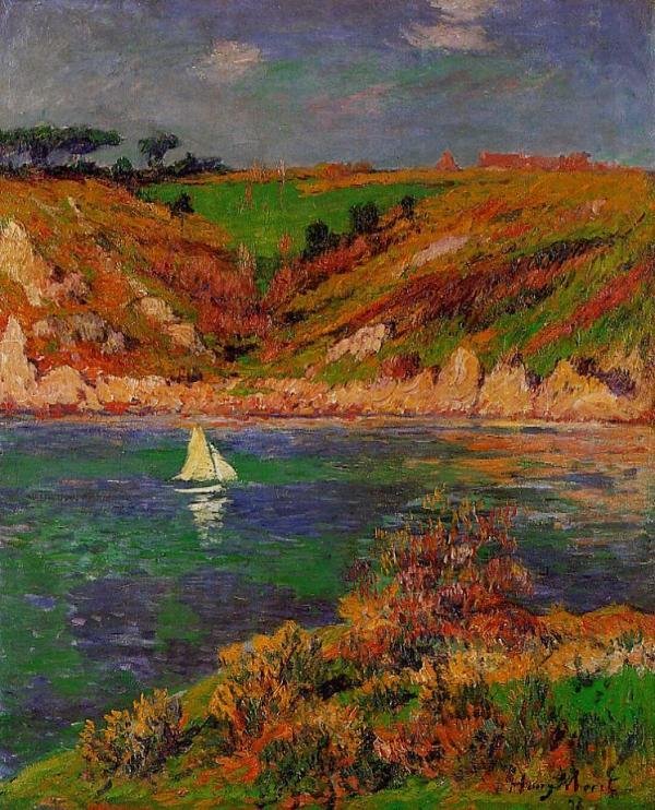 Plachetnice v Bretani Francie: třísla od Henry Moret