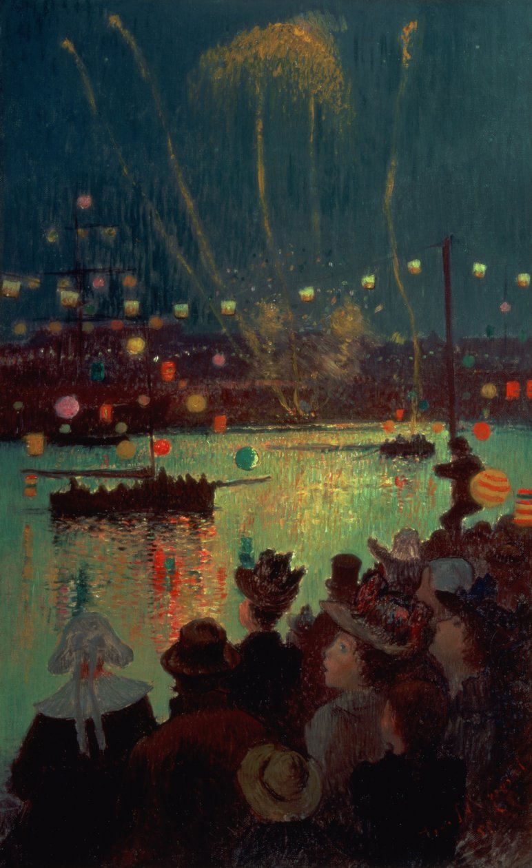 Den dobytí Bastily v Lorientu, 1892 od Henry Moret