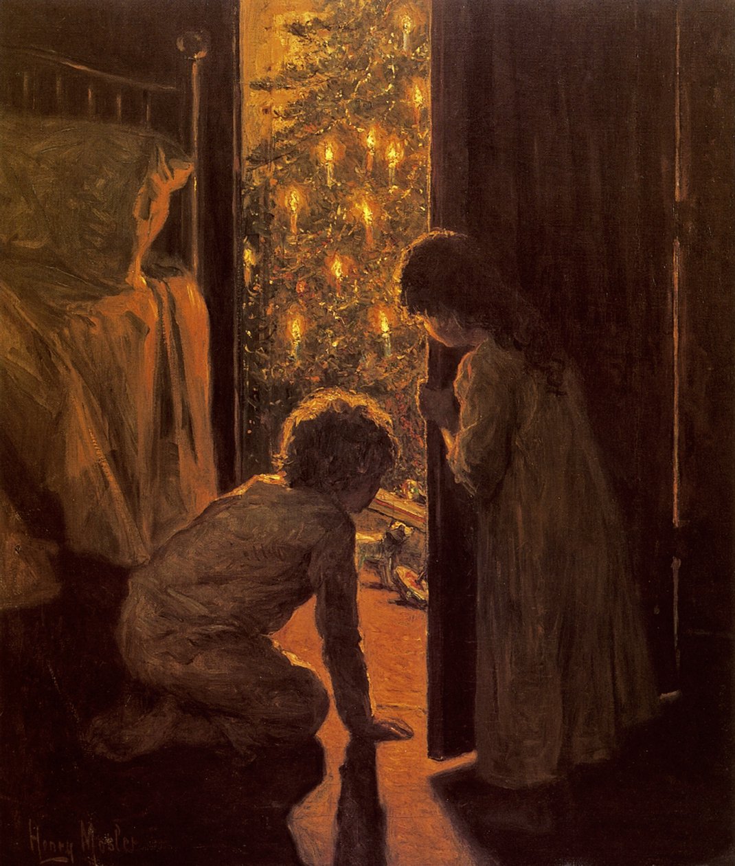 Vánoční strom, kolem roku 1916 od Henry Mosler
