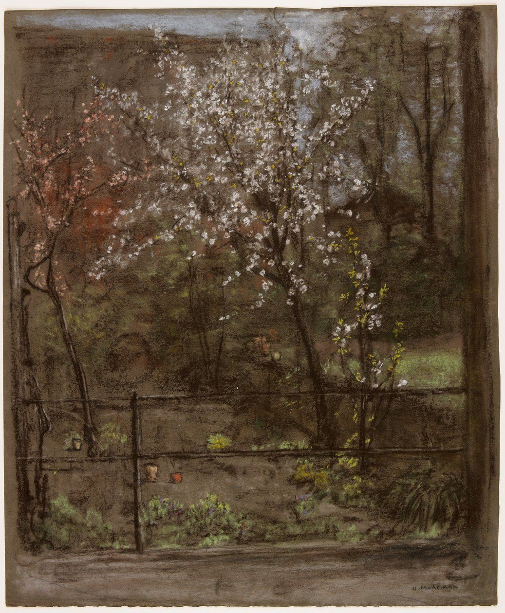 Jarní květy (pastel) od Henry Muhrmann