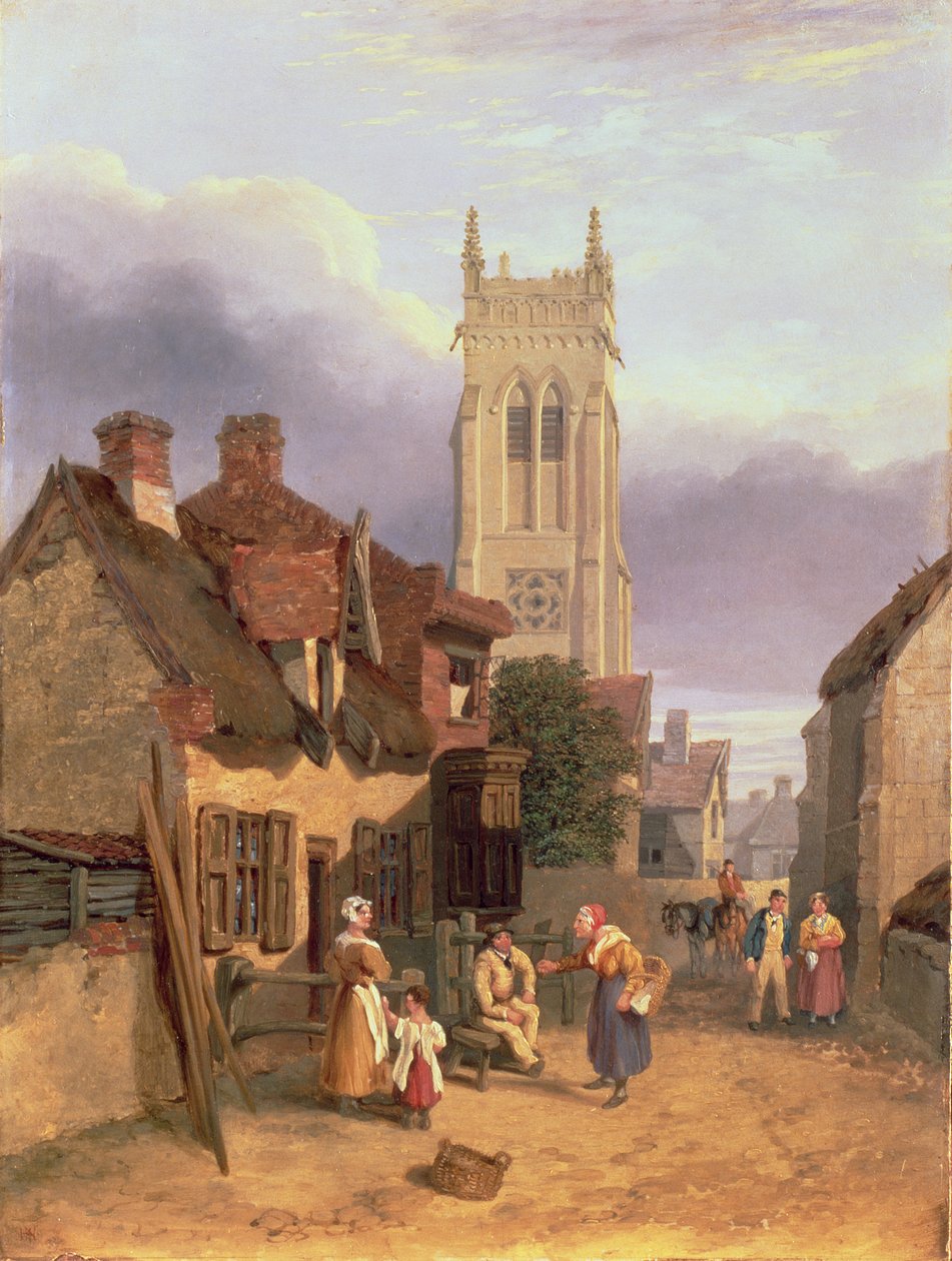 Cromer Church, Norfolk (olej na mlýnské desce) od Henry Ninham