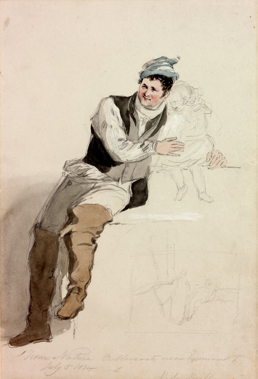 Bob Mills of Cullercoats, 1834 (tužka a wc na papíře) od Henry Perlee Parker