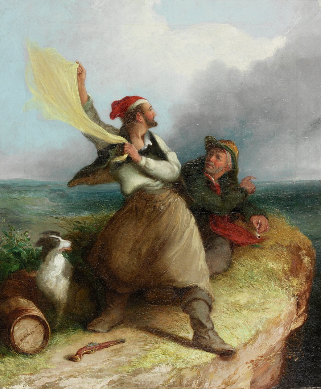 Pašeráci na vyhlídce, 1850 od Henry Perlee Parker