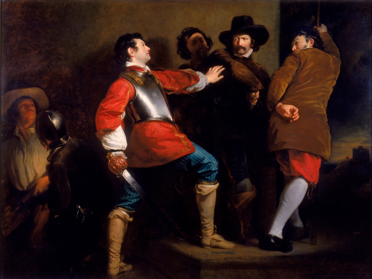 Odhalení spiknutí se střelným prachem a dopadení Guye Fawkese, cca 1823 od Henry Perronet Briggs