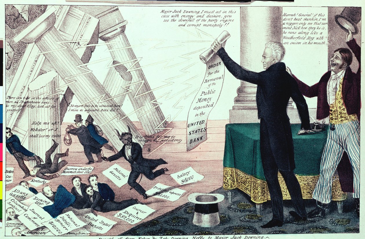 Pád banky Mother Bank, 1833 od Henry R. Robinson