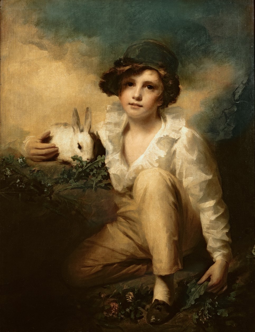 Chlapec a králík, kolem roku 1814 od Henry Raeburn