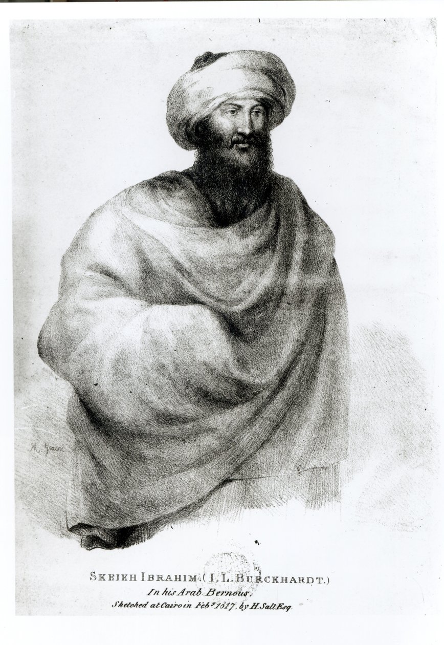 Portrét šejka Ibrahima nebo Johanna Ludwiga Burckhardta (1784-1817) 1817 od Henry Salt
