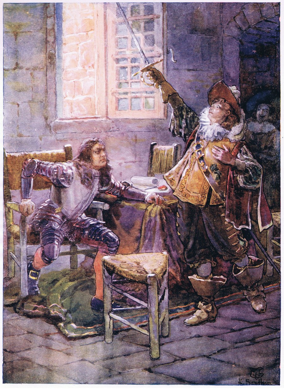 De la Tour se odmítá vzdát své věrnosti 1630, kolem roku 1920 od Henry Sandham