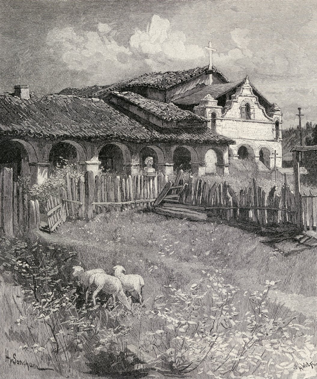 Mission San Antonio de Padua, Jolon, Kalifornie, z 