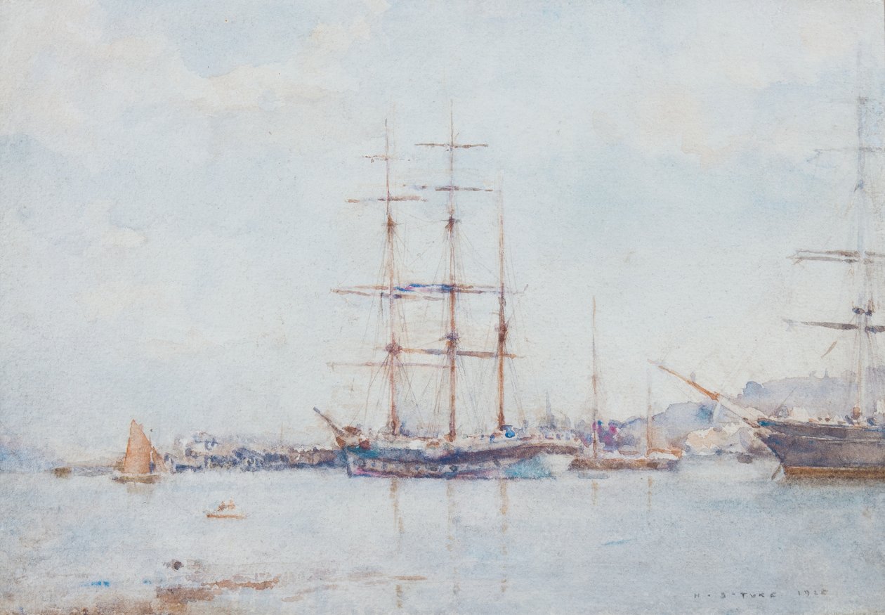 Falmouth Bay, 1925 od Henry Scott Tuke