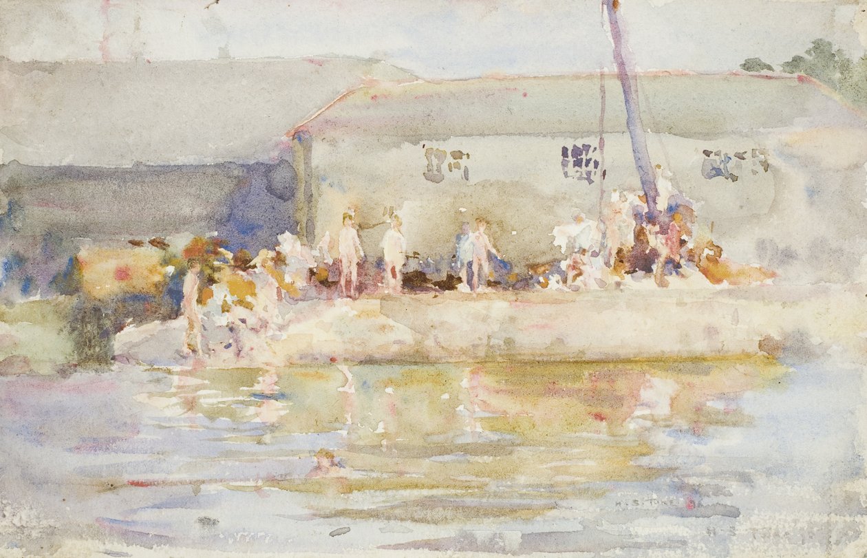 Quay Scamps, 1896 od Henry Scott Tuke