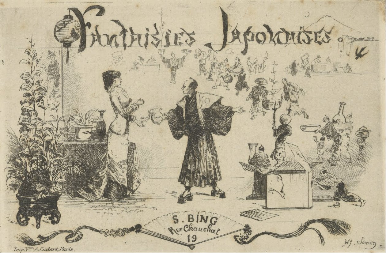 Japonské fantazie, S. Bing, Rue Chauchat od Henry Somm