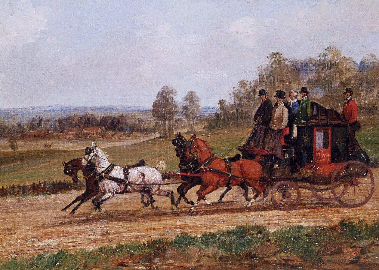 Koučovací scéna od Henry Thomas Alken